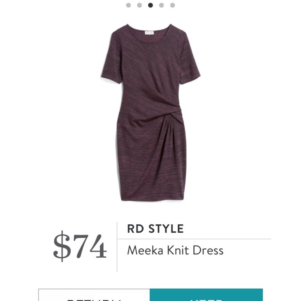 RD Style Purple Black Knit Dress